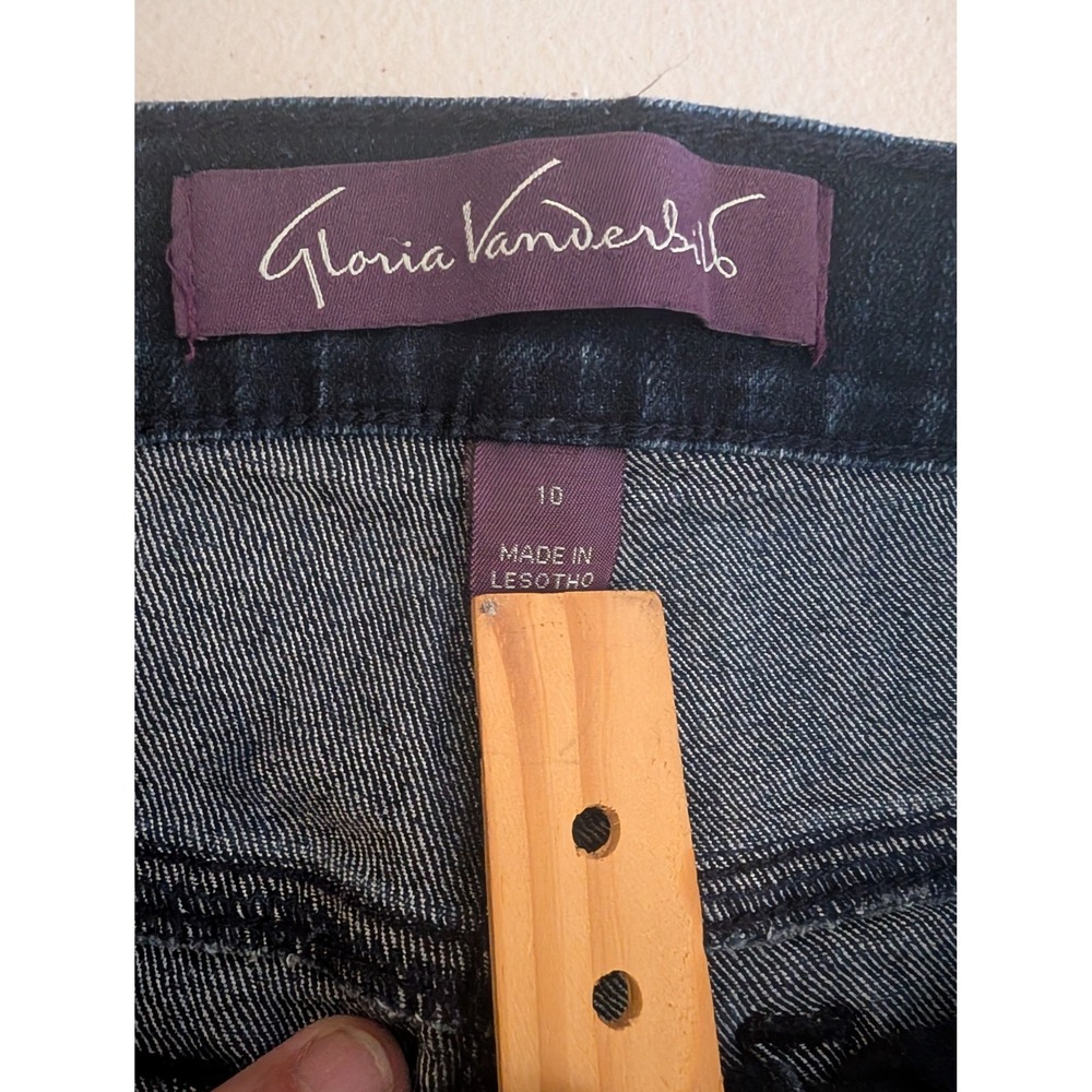 Gloria Vanderbilt Amanda High Rise Tapered Jeans Dark Wash Blue Womens Size 10L - Picture 11 of 13